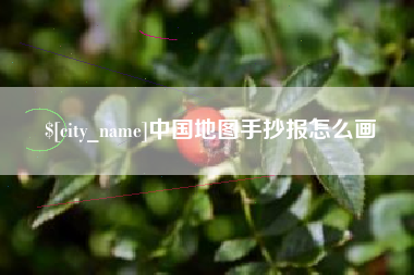丽水中国地图手抄报怎么画