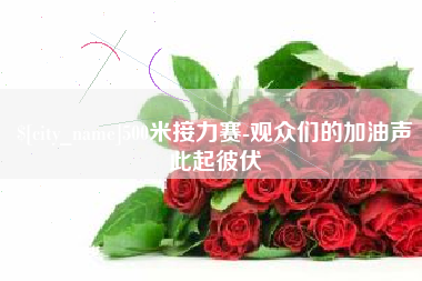 丽水500米接力赛-观众们的加油声此起彼伏