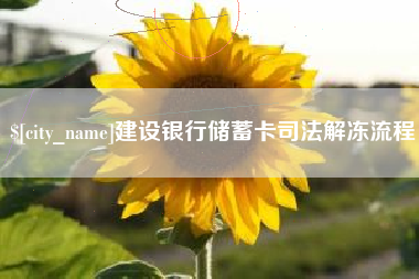 丽水建设银行储蓄卡司法解冻流程