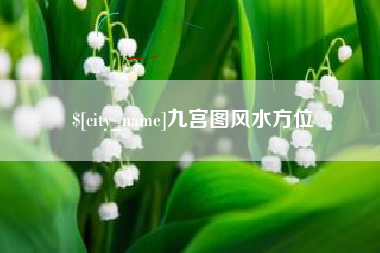 丽水九宫图风水方位