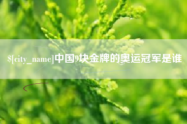 丽水中国9块金牌的奥运冠军是谁