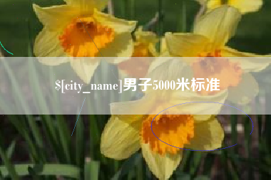 丽水男子5000米标准