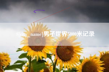 丽水男子世界5000米记录