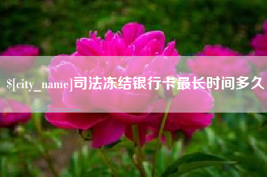 丽水司法冻结银行卡最长时间多久
