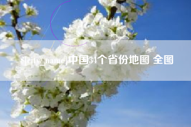 丽水中国34个省份地图 全图