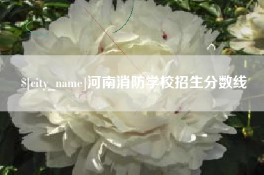 丽水河南消防学校招生分数线