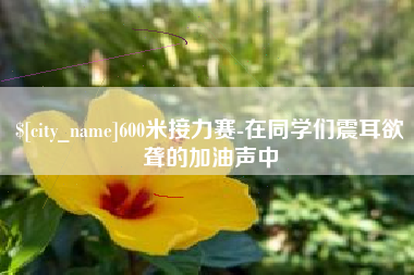 丽水600米接力赛-在同学们震耳欲聋的加油声中