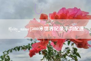丽水5000米世界纪录平均配速