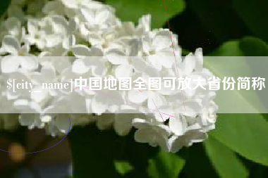 丽水中国地图全图可放大省份简称