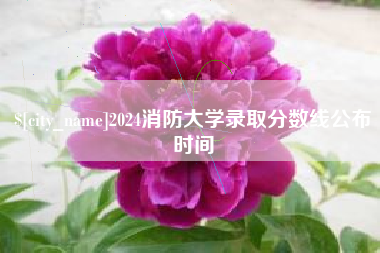 丽水2024消防大学录取分数线公布时间