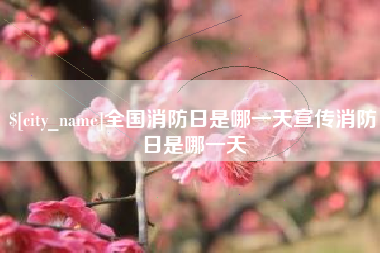 丽水全国消防日是哪一天宣传消防日是哪一天