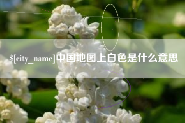 丽水中国地图上白色是什么意思