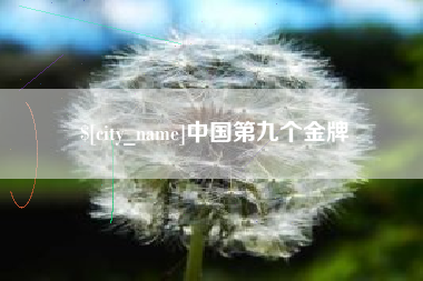 丽水中国第九个金牌
