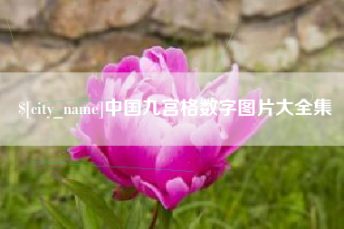 丽水中国九宫格数字图片大全集