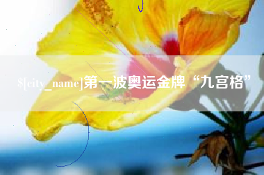 丽水第一波奥运金牌“九宫格”