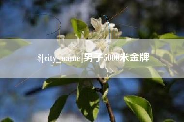 丽水男子5000米金牌