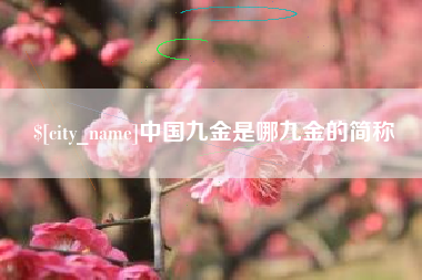 丽水中国九金是哪九金的简称
