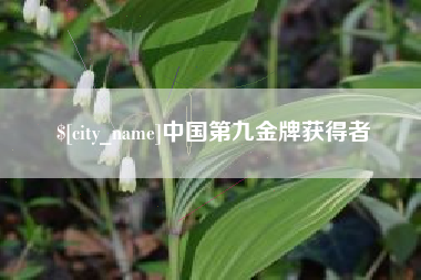 丽水中国第九金牌获得者