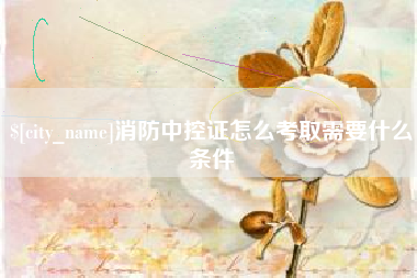 丽水消防中控证怎么考取需要什么条件