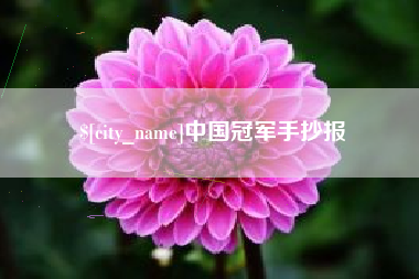 丽水中国冠军手抄报