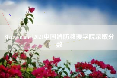 丽水2021中国消防救援学院录取分数