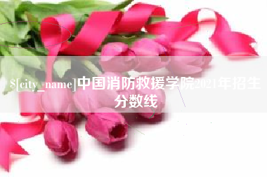 丽水中国消防救援学院2021年招生分数线