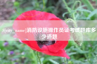 丽水消防设施操作员证考试题库多少道题