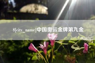 丽水中国奥运金牌第九金