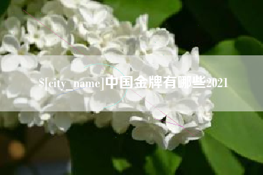 丽水中国金牌有哪些2021