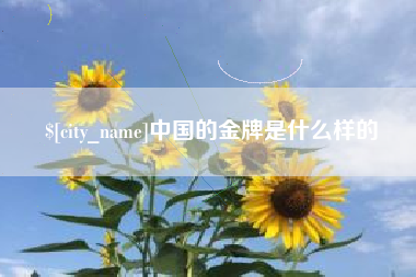 丽水中国的金牌是什么样的